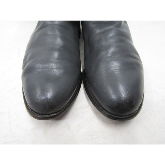Justin Mens Size 8.5 D Gray Leather Roper Cowboy Western Boots main image 9